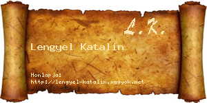 Lengyel Katalin névjegykártya